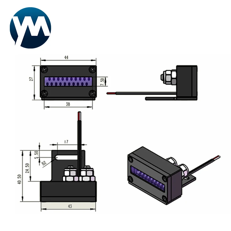 80W 100W High Power Water Cooled Curing Single Lamp Head 365nm 395nm A3/A4 Printer Special Curing Lamp Head