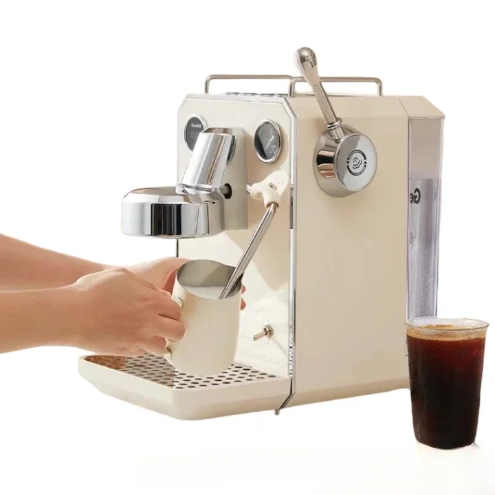 15Bar Italienische Espresso Kaffeemaschine Maschine Kaffeemühle Cappuccino Milchaufschäumer Halbautomatische Espressomaschine