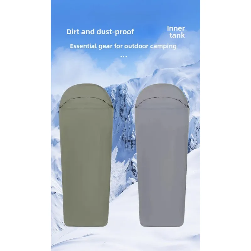 

Ultralight Nylon Sleeping Bag Liner - Portable Camping & Hotel Sheet Insert, Thin Travel Sheet for Hygiene Protection