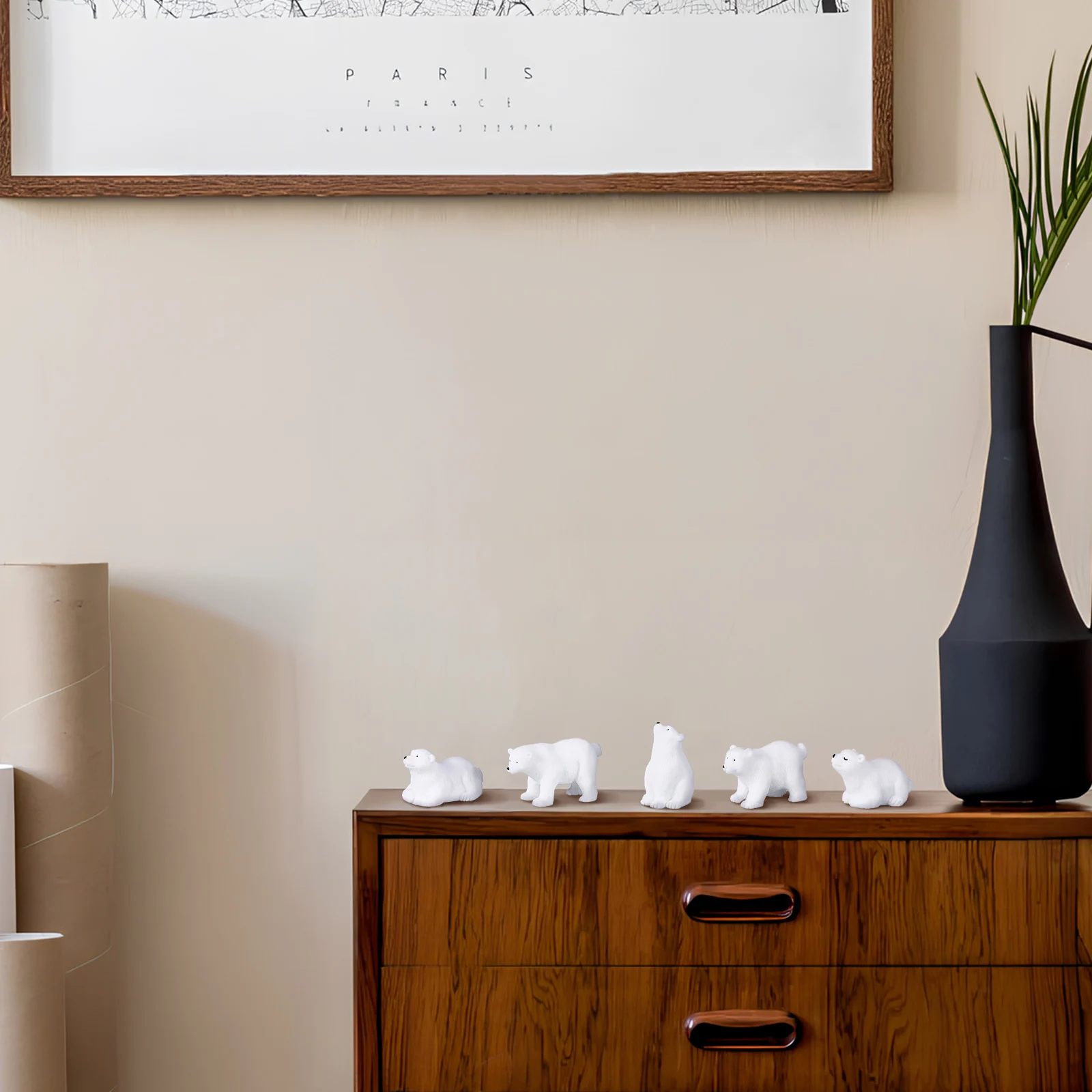 

10 pcs Polar Bear Polar Bear Arctic Animal Decor Winter Ornament Animal Arctic Animals Preschool Stress Relief