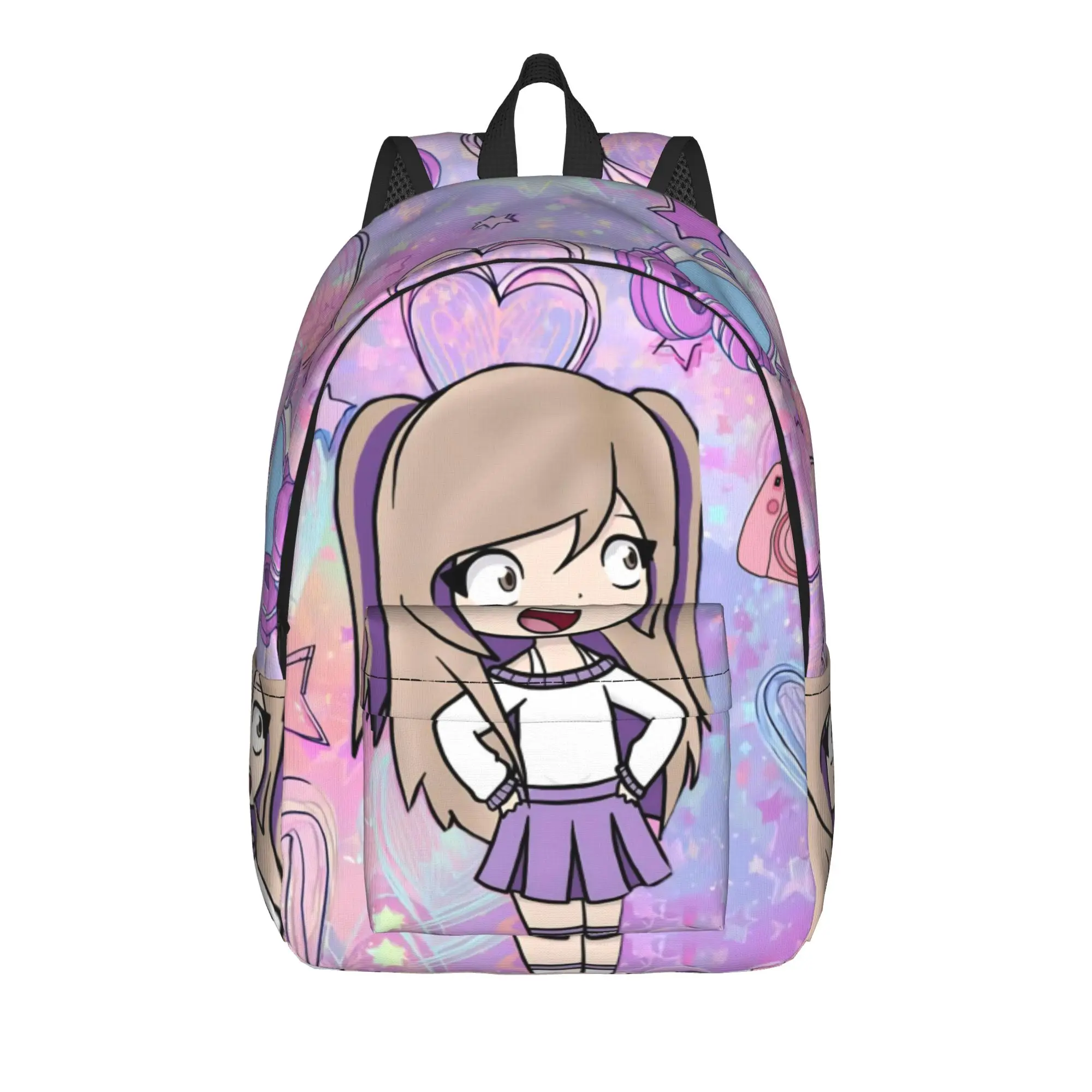 Lyna Vallejos Gamer Backpack for Men Women Cool Student Business Daypack Cute Heart College Shoulder Bag Sports