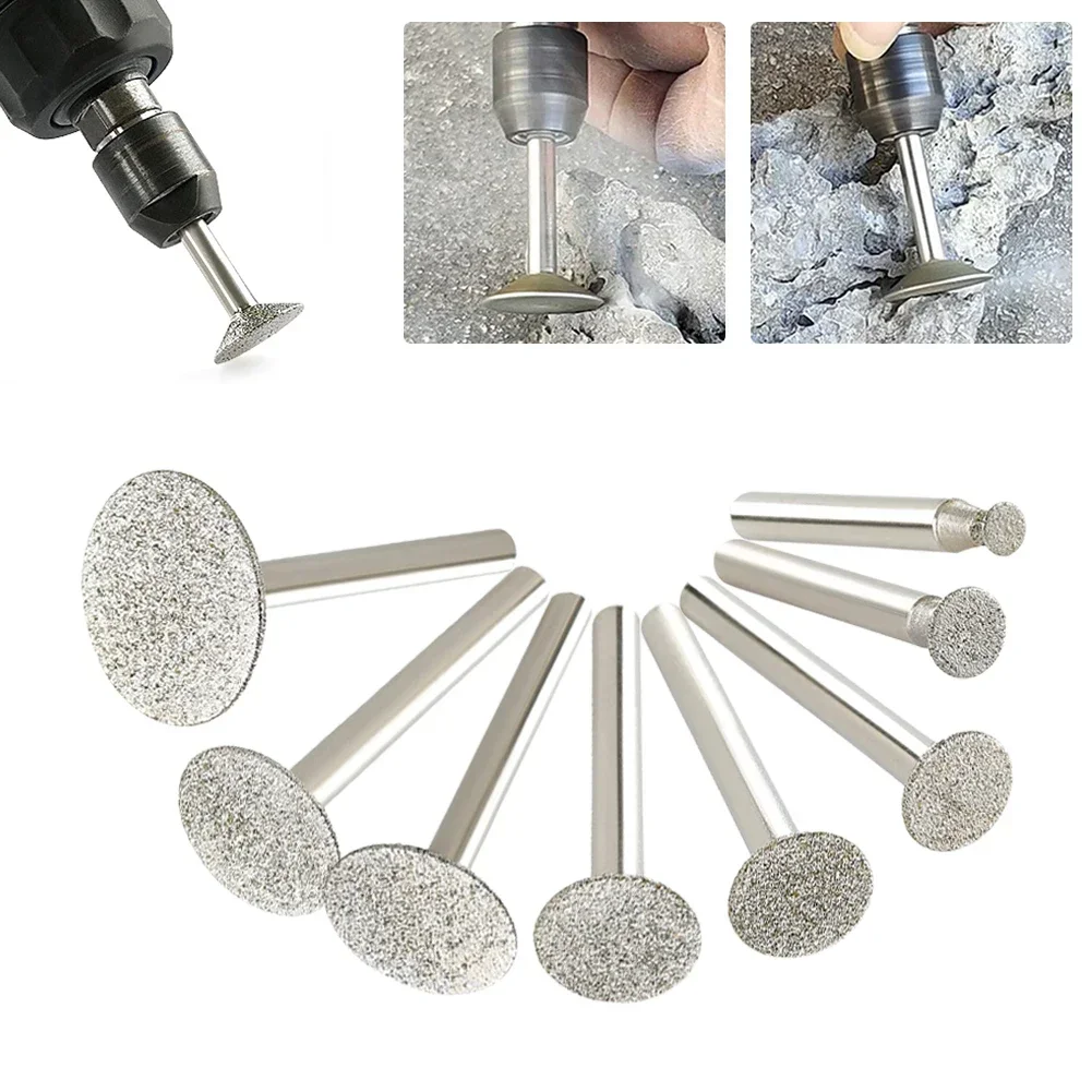 

Grinding Bit Premium Diamond Burr Bit with 6 30mm Sizes Available for Soft Polishing of Glass Jade Marble and More