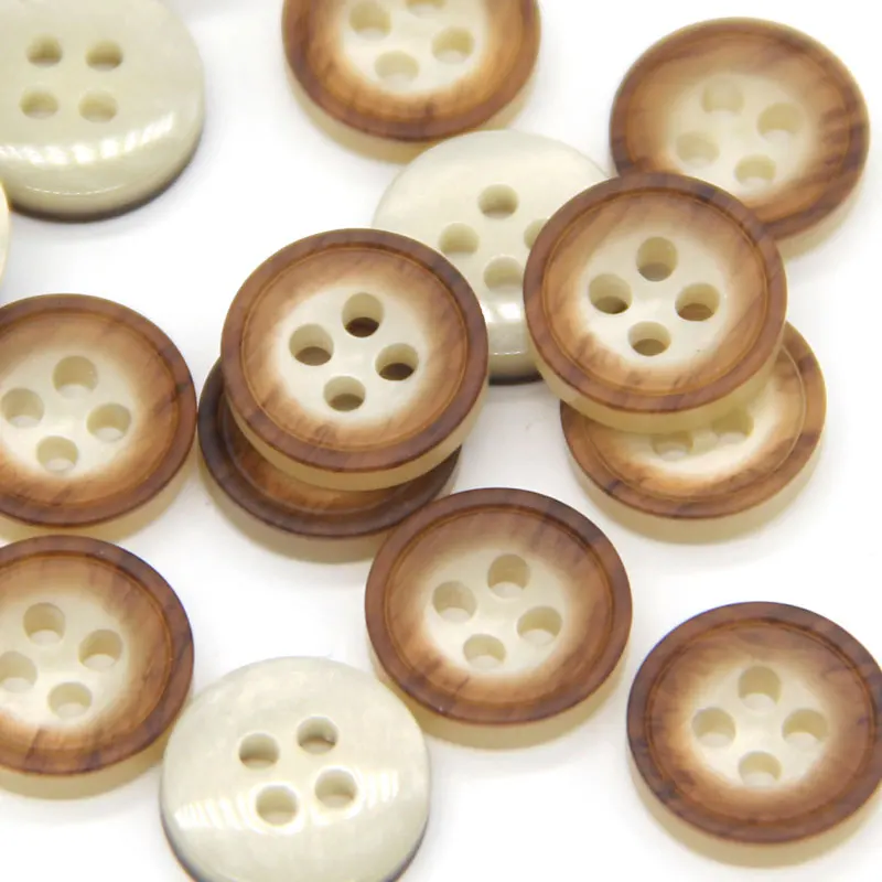 HENGC 9/10/11/13mm Fashion White Shirt Resin Buttons For Clothing Dress Cardigan Doll Mini Decorations DIY Crafts Wholesale