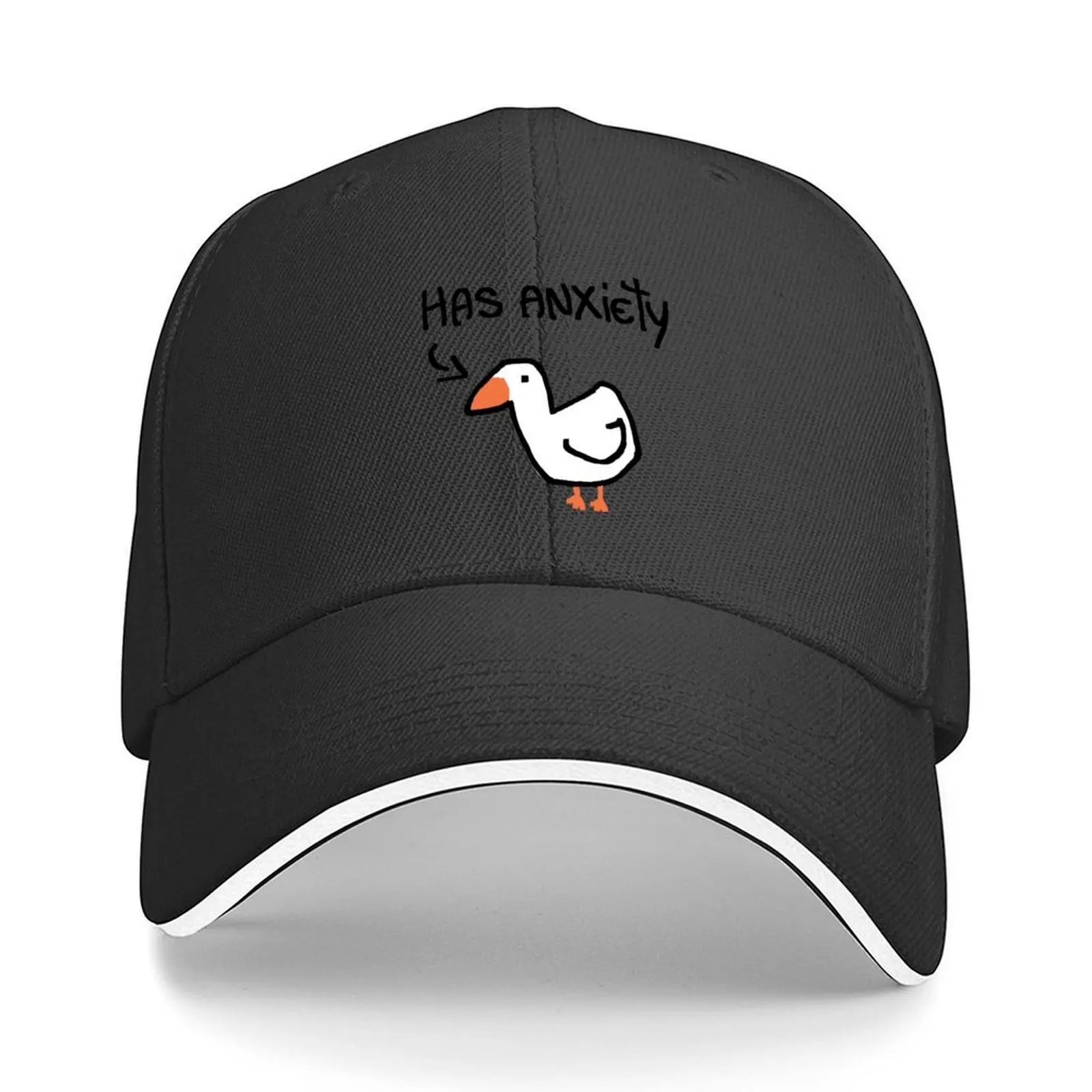 

goose anxiety Baseball Cap Designer Hat Kids Hat Big Size Hat designer cap Boy Women's