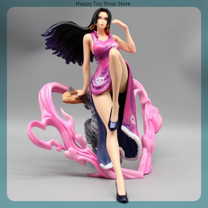 

20.5cm One Piece Hancock Sitting Position Anime Girl Figure Model Gk Statue Boys Collection Desktop Decoration Ornament Toy Gift