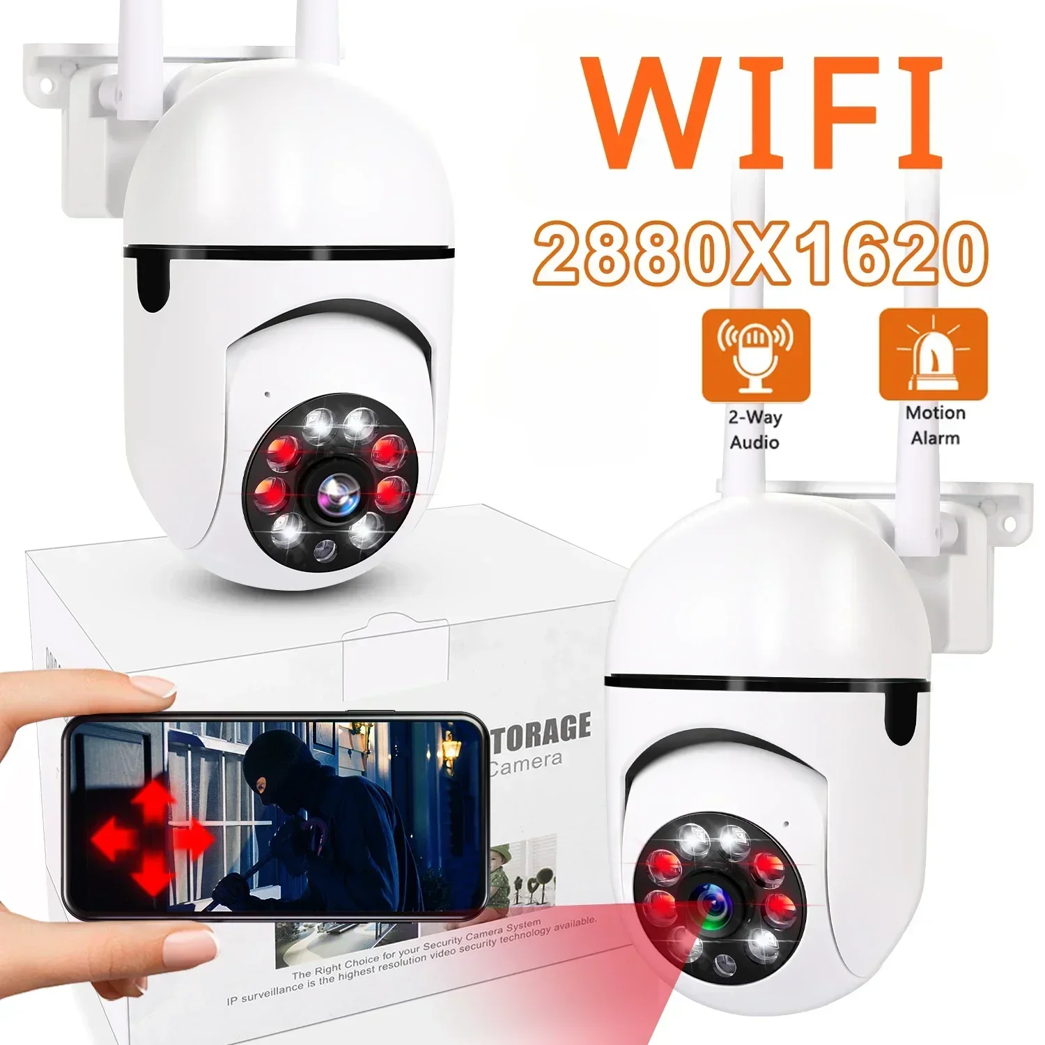 camera de vigilancia impermeavel ao ar livre monitor home sem fio protecao de seguranca externa cctv ip wifi 2mp 3mp novo 01