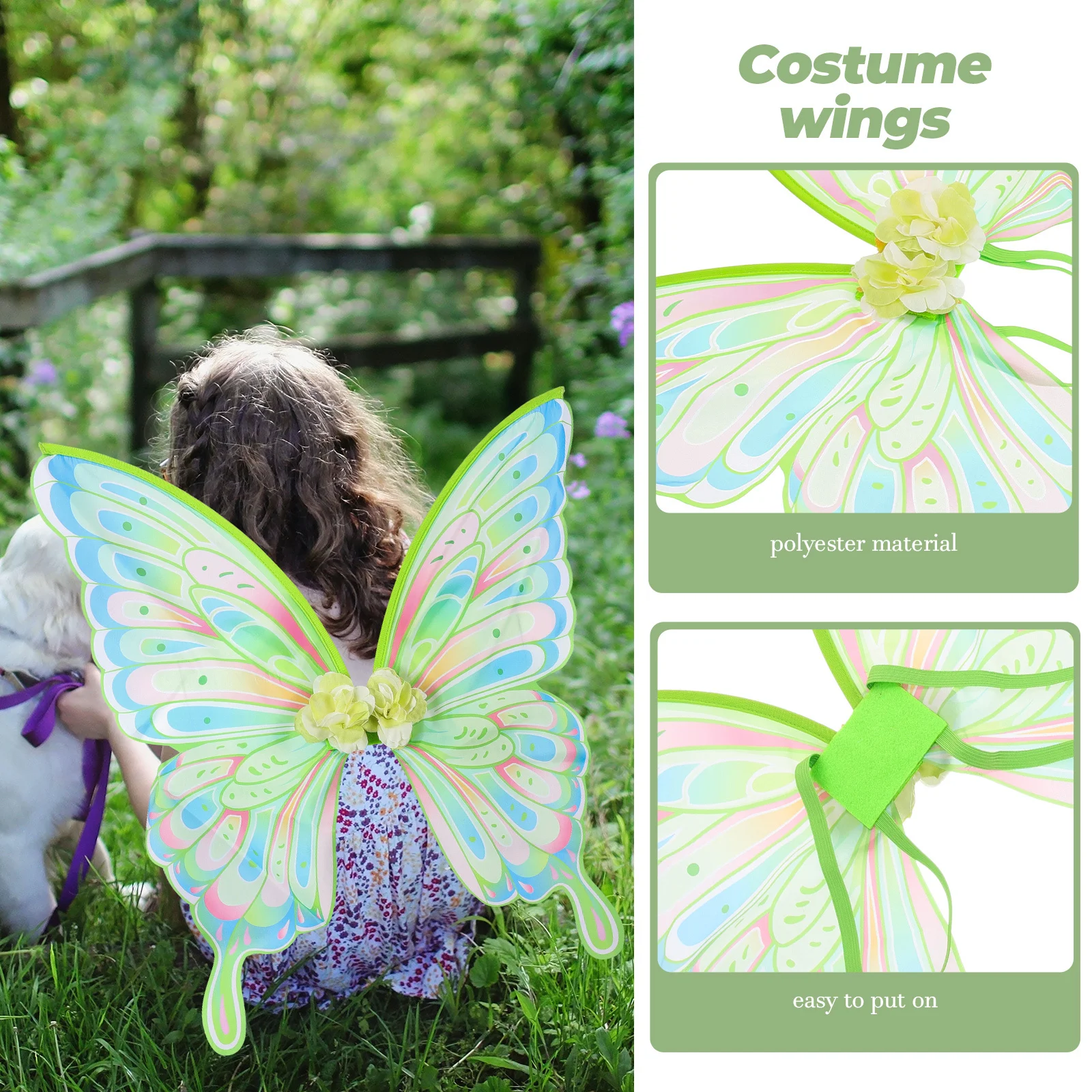 

Cosplay Butterfly Wing Prop for Festival Stage Performance Fairy Costume Accessory Lightweight Comfortable Design