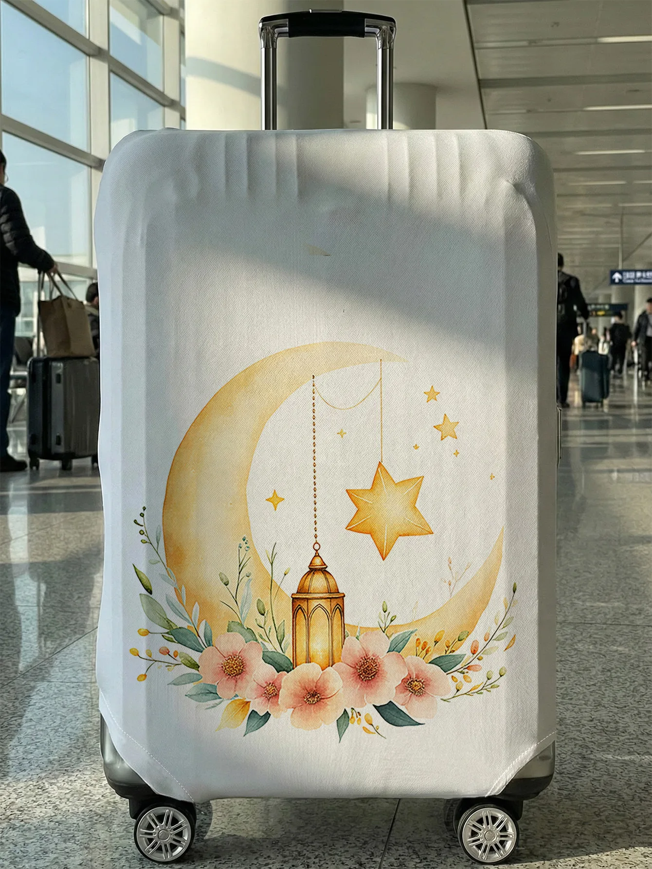 

Защитный чехол для багажа Star and Moon Lantern, подходит для чехлов для багажа размером 18-32 дюйма, чехлов для ручек багажа, дорожных аксессуаров.