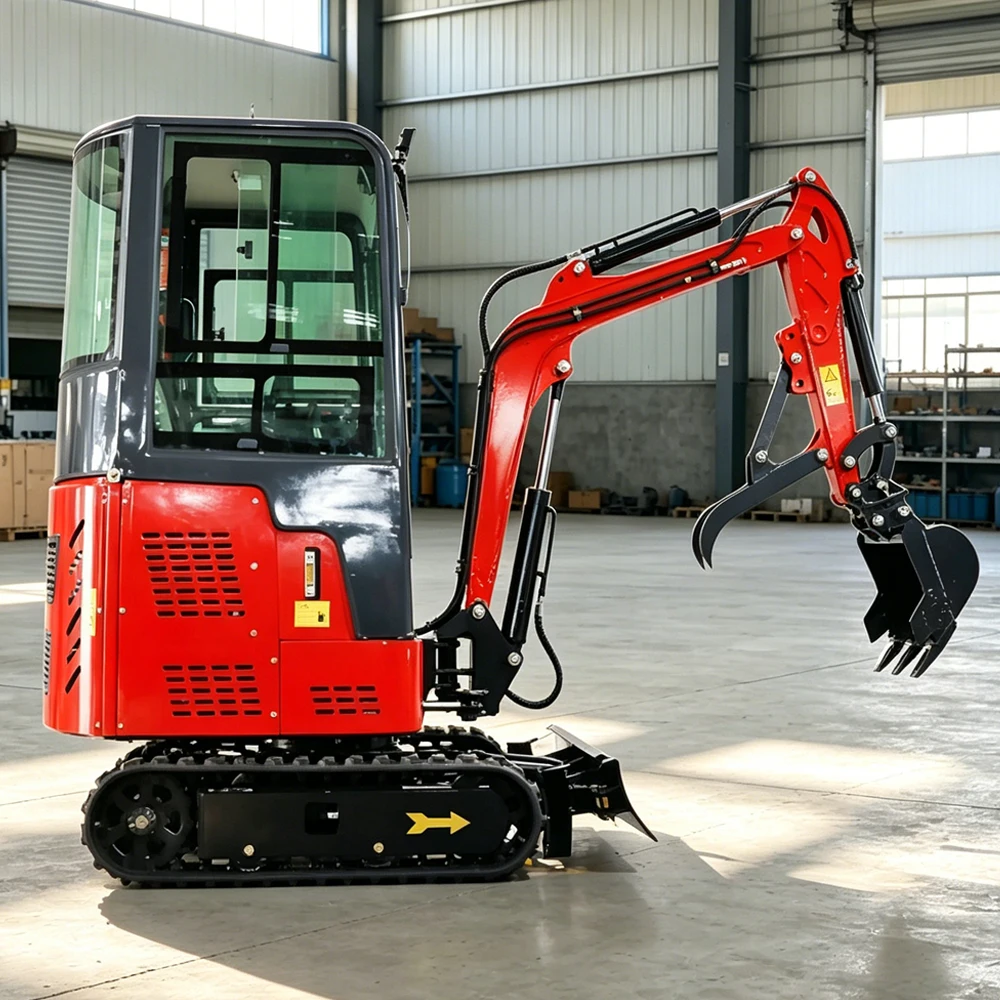 Durable Small Hydraulic Excavator 0.025m³ Bucket Customize Diesel Mini Digger Swing Boom for Drainage Ditch Work view 3
