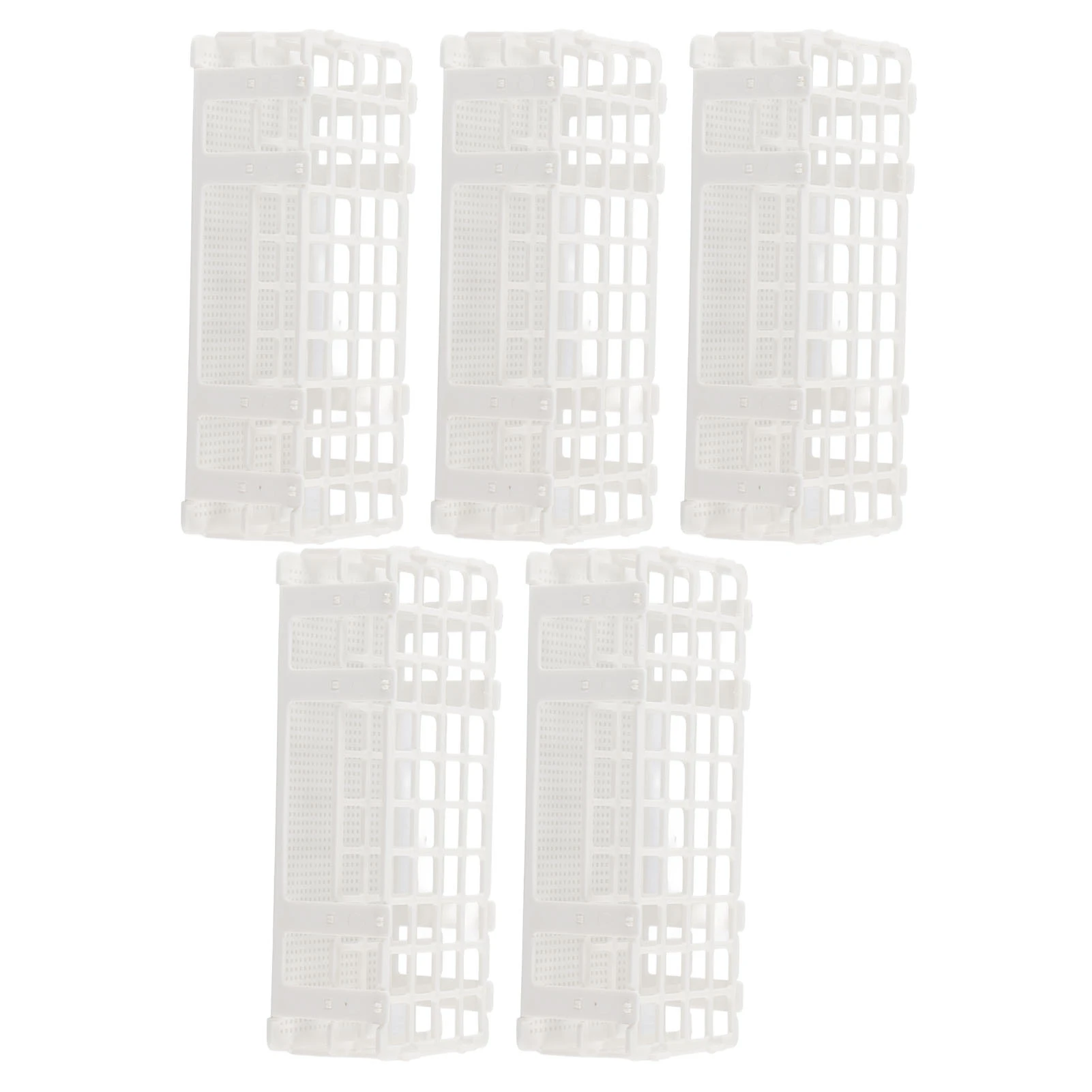 5Set 40‑Hole Plastic Test Tube Rack Assembled Detachable Sample Bottle Rack Holder for Laboratory 20x20mm