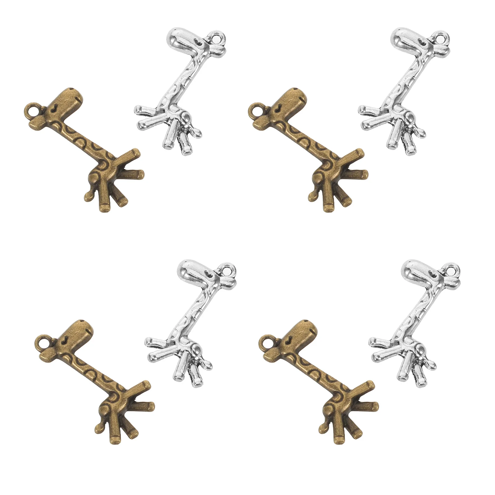 

100Pcs Alloy Vintage Giraffe Charm Pendant DIY Jewelry Making Craft Animal Charms for Necklaces Bracelets Earrings