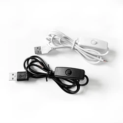 Conector USB, conector de alimentación de Terminal USB con interruptor, enchufe de alimentación de cable eléctrico para lámpara de tira LED, Monitor, caja de TV, cámara y ratón