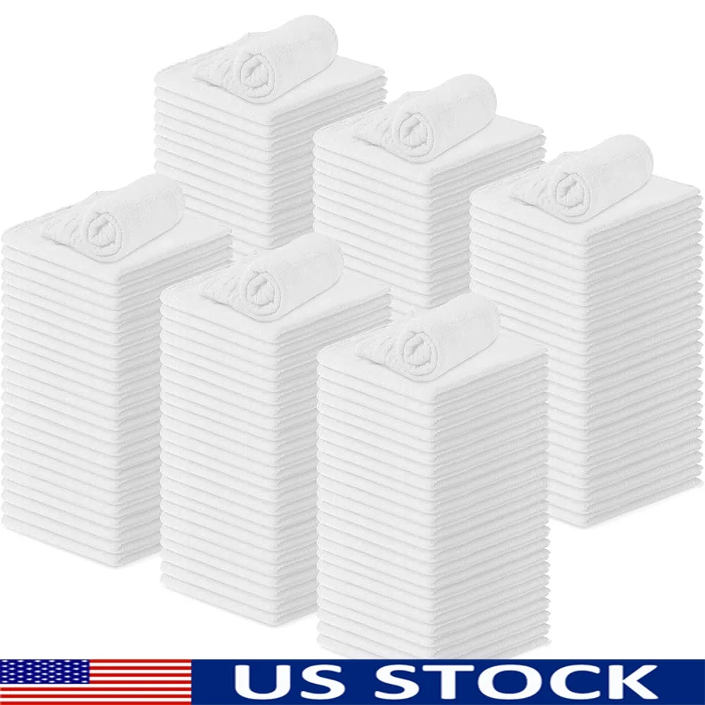 

Хлопковые чистящие тряпки. Упаковка из 150 впитывающих полотенец. Многоразовые прочные многоразовые магазины. Идеальная уборка и сушка.