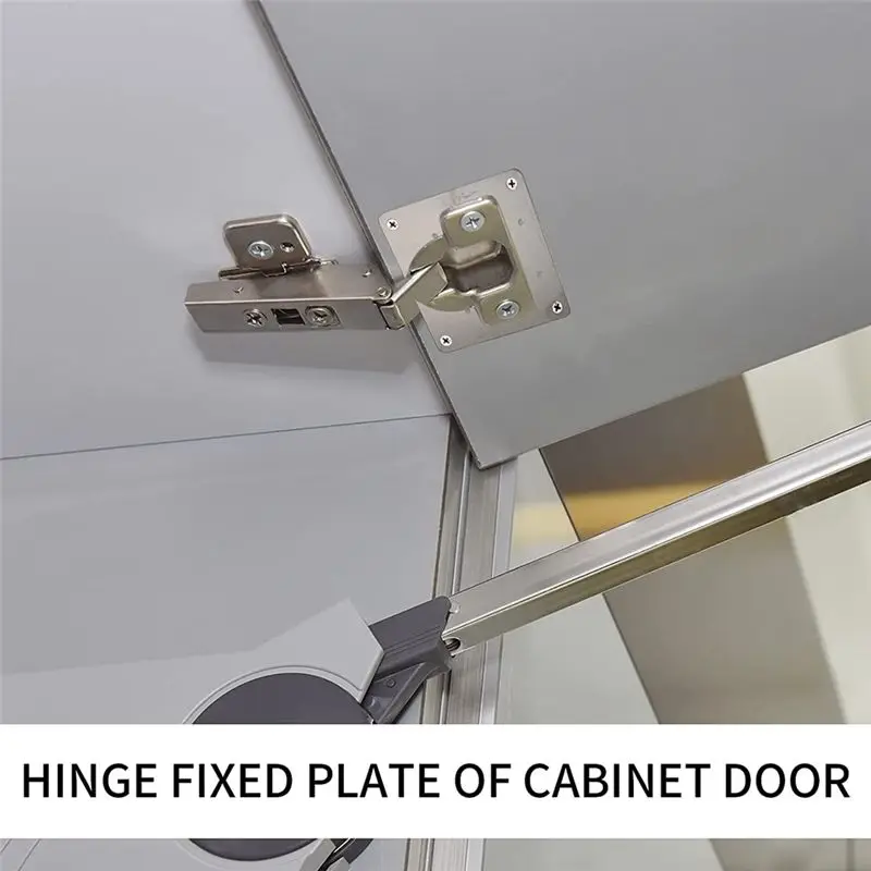 New 10 Pcs Stainless Steel Hinge Repair Fixing Bracket Plate Kit Cabinet Hinge Repair Kit For Furniture Cabinet Door