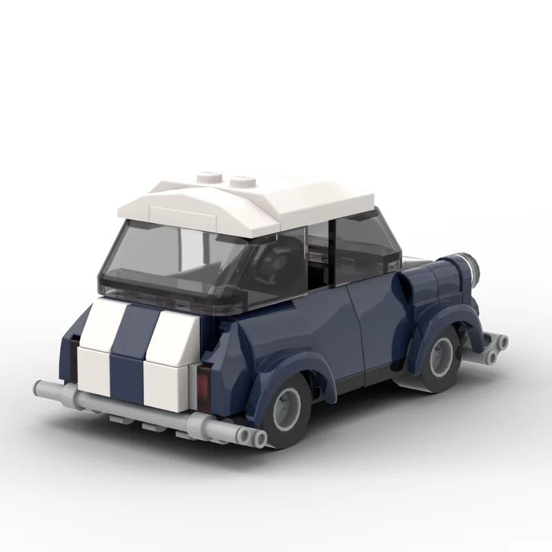 104 pçs moc mini cooper cidade campeões modelo blocos de construção arquitetura diy brinquedos criativos educação ideia presente natal