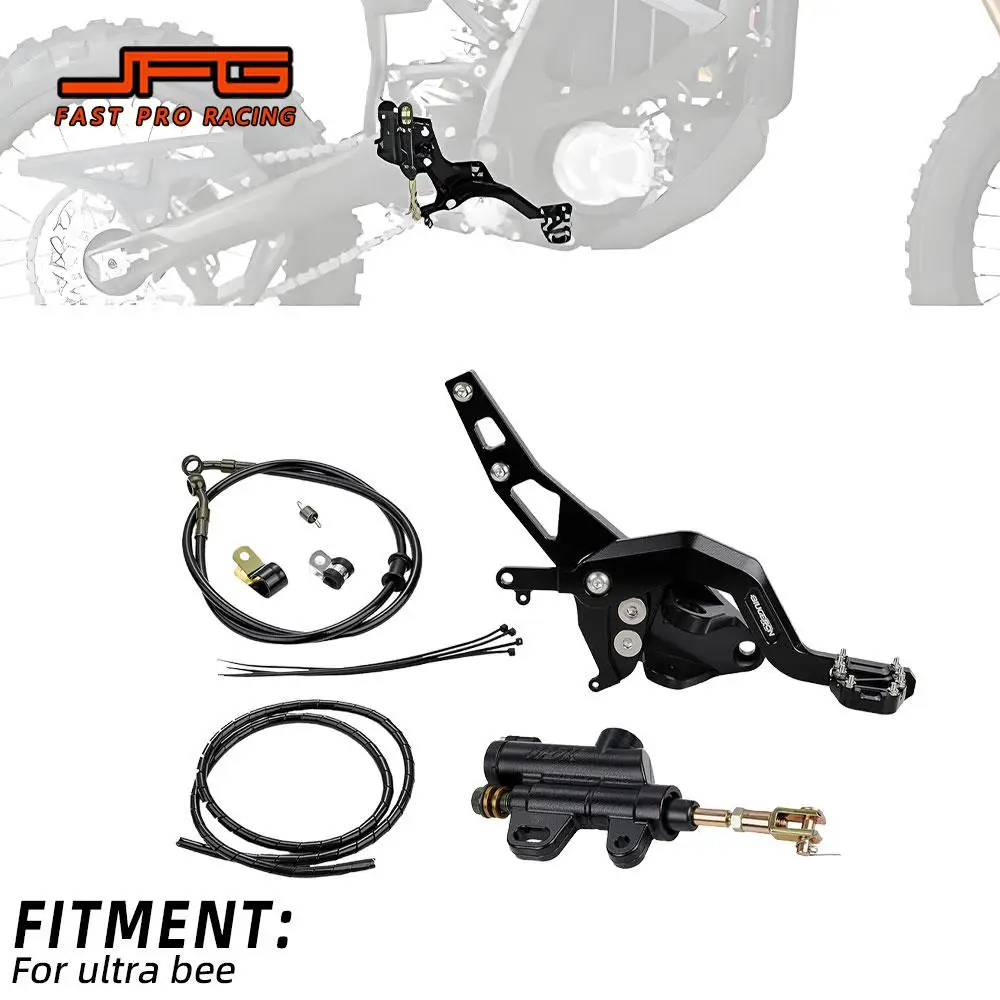 

Motorcycle Accessories Rear Hydraulic Foot Brake Pedal Lever Kit For Surron Ultra Bee Electric Vehicle Dirt Bike Aluminum E-Bike