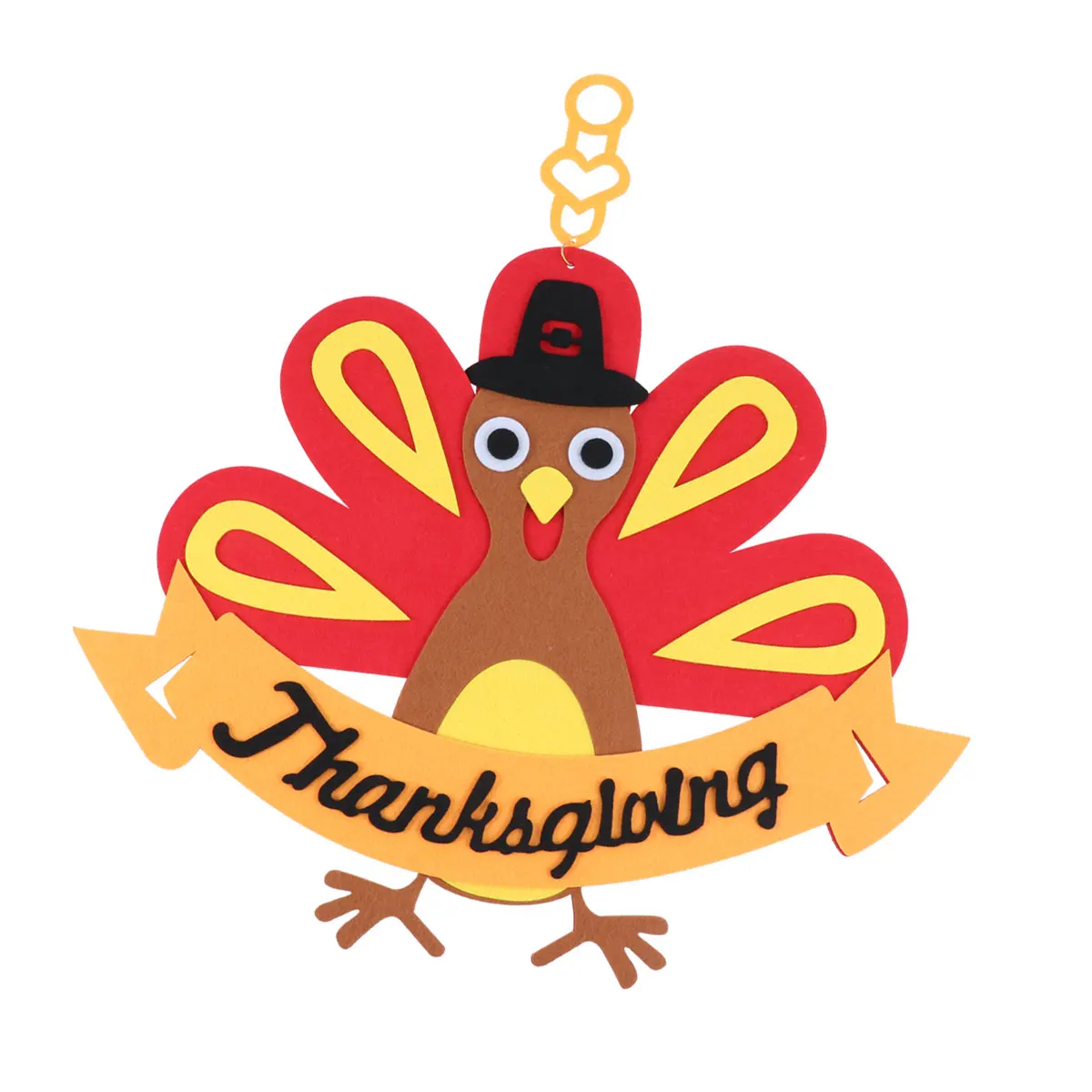 

Felt Turkey Hanging Pendant Thanksgiving Wall Door Ornament Home Decoration Party Supplies Ceiling Use