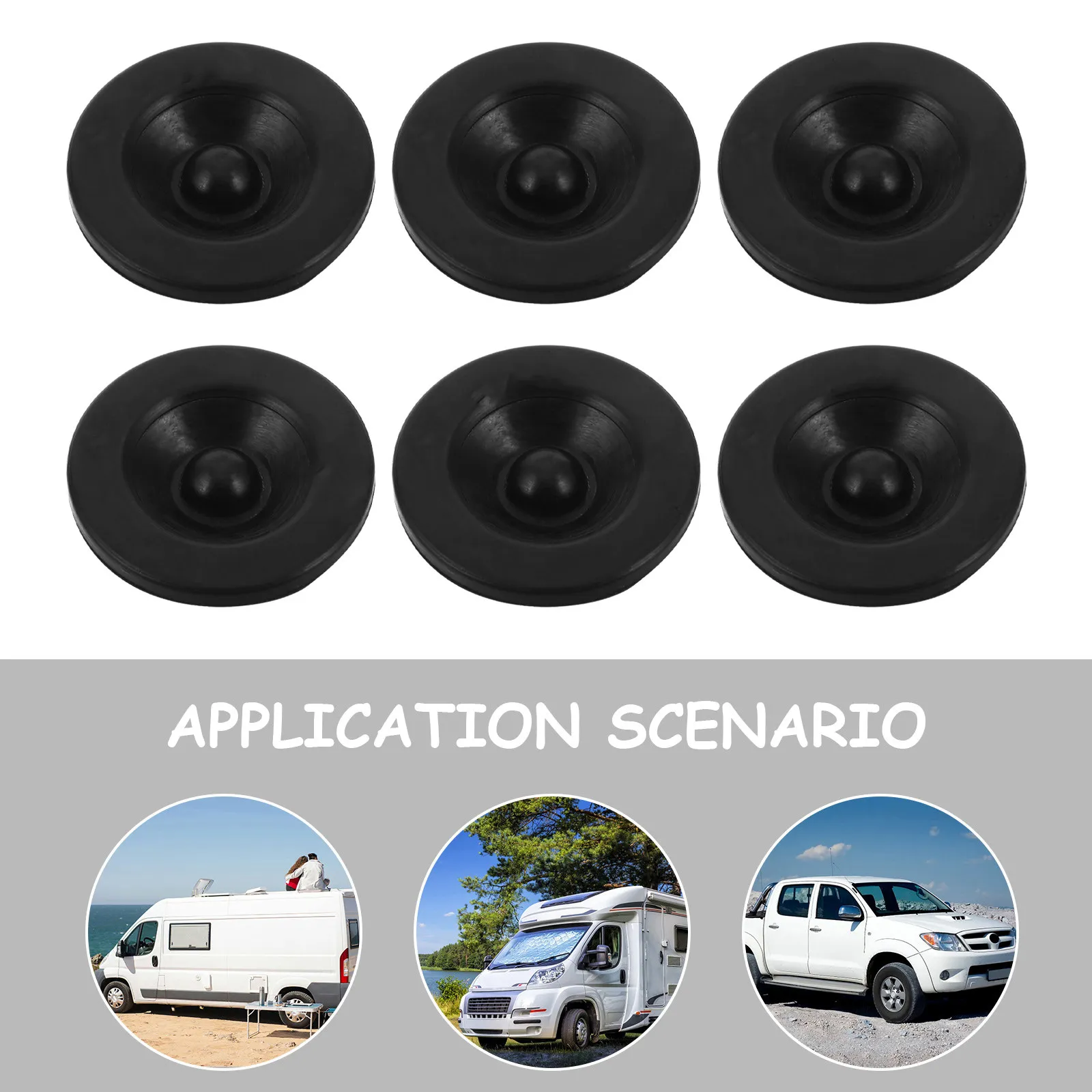 8Pcs Trailer Axle Dust Caps Rubber Hub Center Covers Grease Seals for Car Rv Wheel Bearings Waterproof Dust Proof Long Life