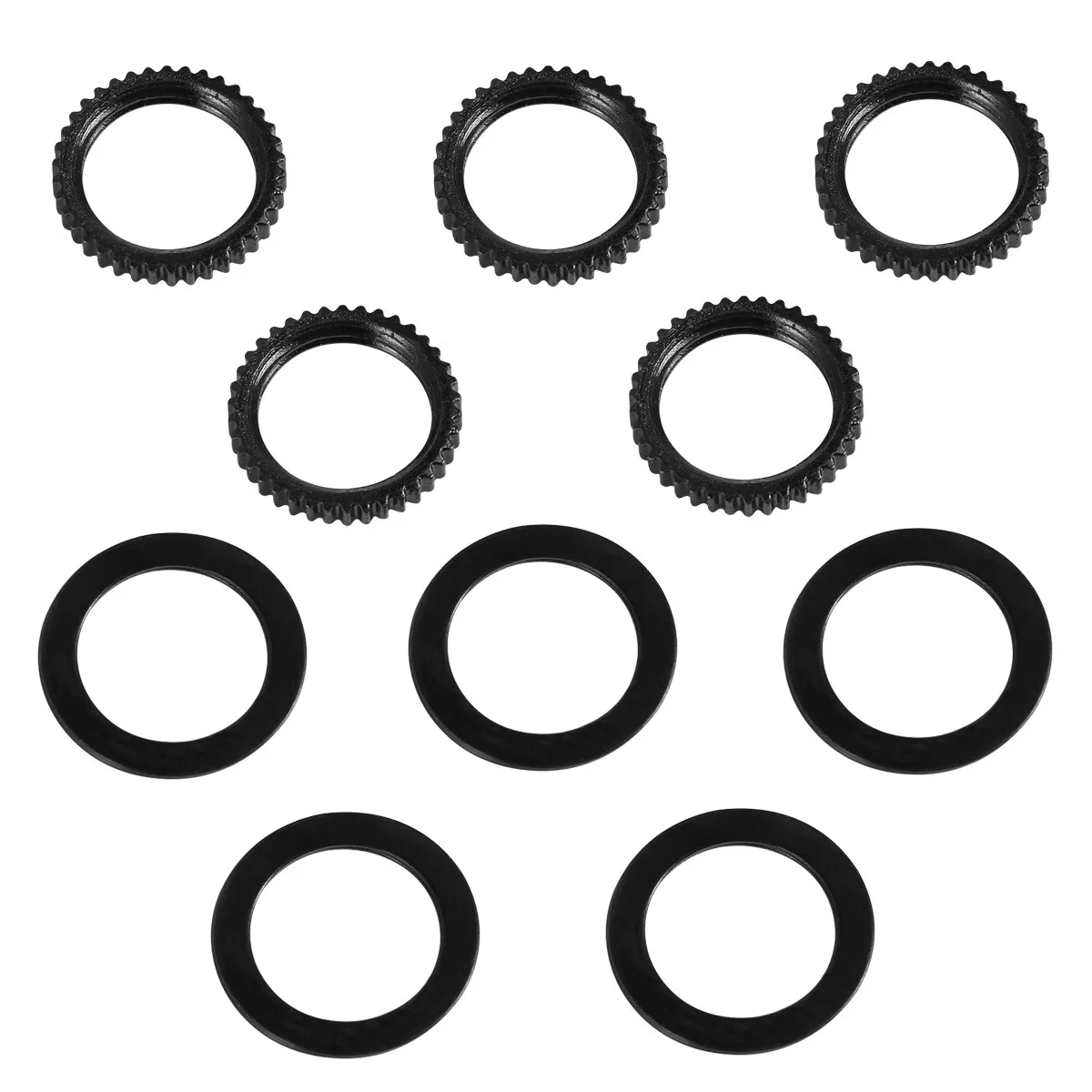 5Pairs Electric Guitar Gear Nut Gasket High Gloss Metal Potentiometer Gasket Easy Install Guitar Components
