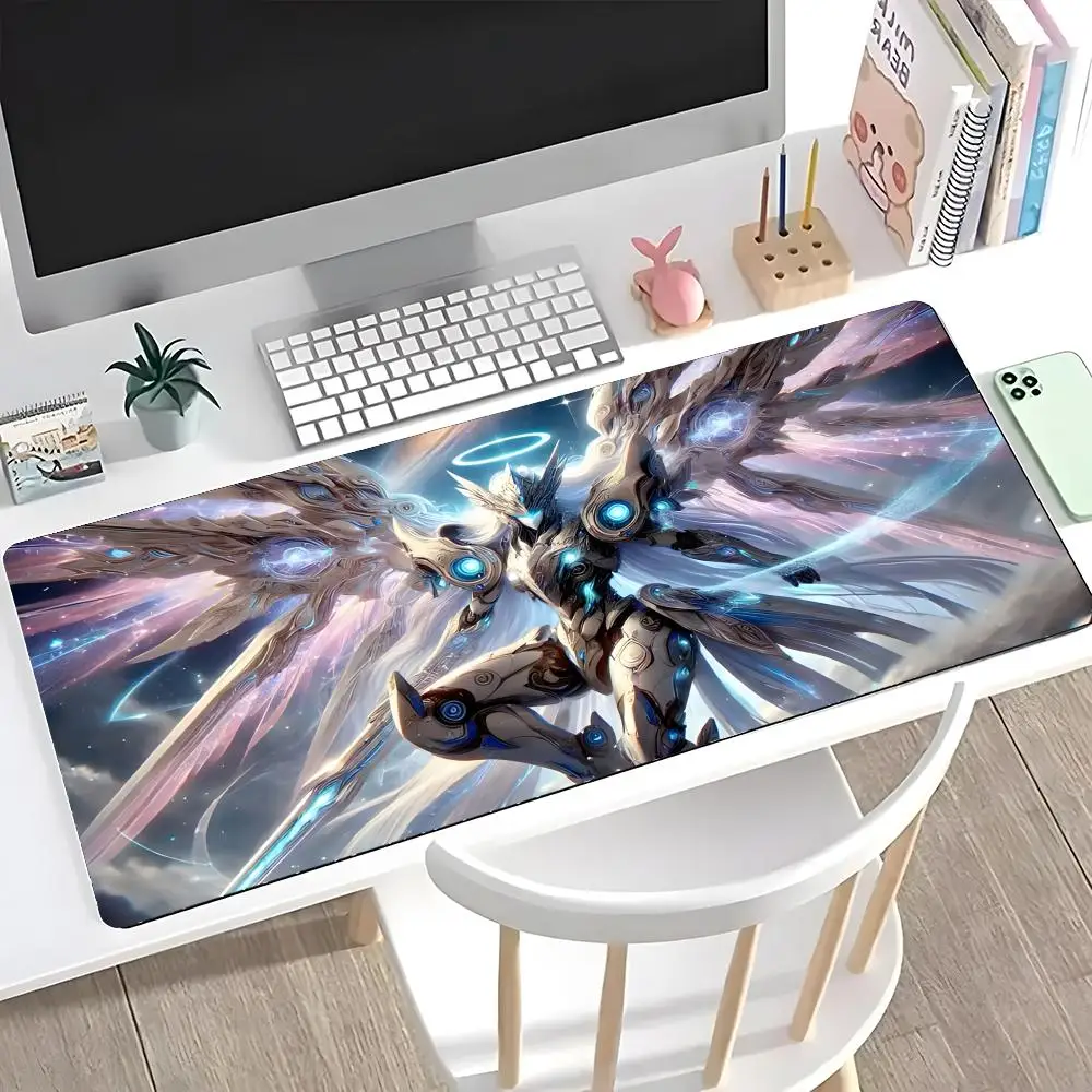 Anime M-mecha A-angel Mouse Pad Mousepad Large Gaming LockEdge Thickened Computer Keyboard Table Desk Mat