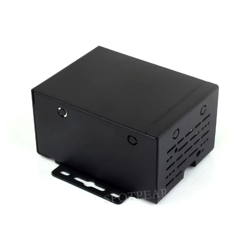 Raspberry Pi 5 Industrial Grade Metal Case D Support Install Cooler PCle/PoE HAT Protective Metal Shell for RPi Pi 5