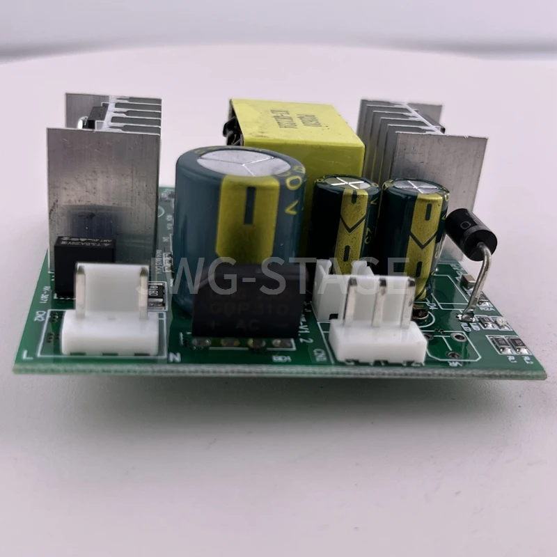 7x10 واط LED صغير تتحرك رئيس ضوء KZ-U1224-80 واط 12 فولت 24 فولت 80 واط مصدر إمداد الطاقة المجلس