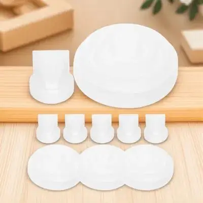 

1 set 1 Set Silicone Breast Pumps Accessories Leak-Proof Flange Inserts Washable Replacements Sturdy Diaphragm Enhance Pumping