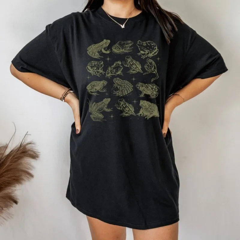 Frog Whimsigoth Clothing Cottage Shirt Goblincore Man I Love Frogs Dark Academia Dark Cottagecore Goblin Core Unisex Streetwear