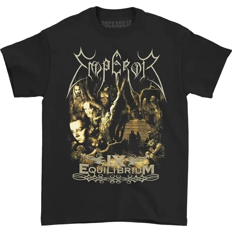 Emperor IX Equilibrium Black Band Graphic T-Shirt Cotton Men Women Streetwear Tee