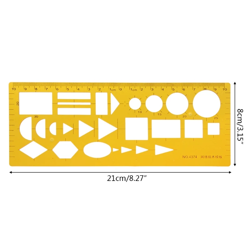 

Technical Drawing Template Ruler Drafting Measuring Tool New