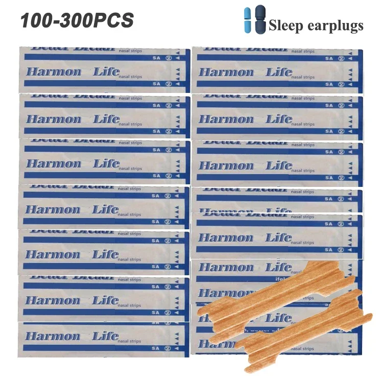 

100-300PCS Breath Nasal Strips Right Aid Stop Snoring Nose Patch Good Sleeping Patch Product Easier Breath Random Pattern