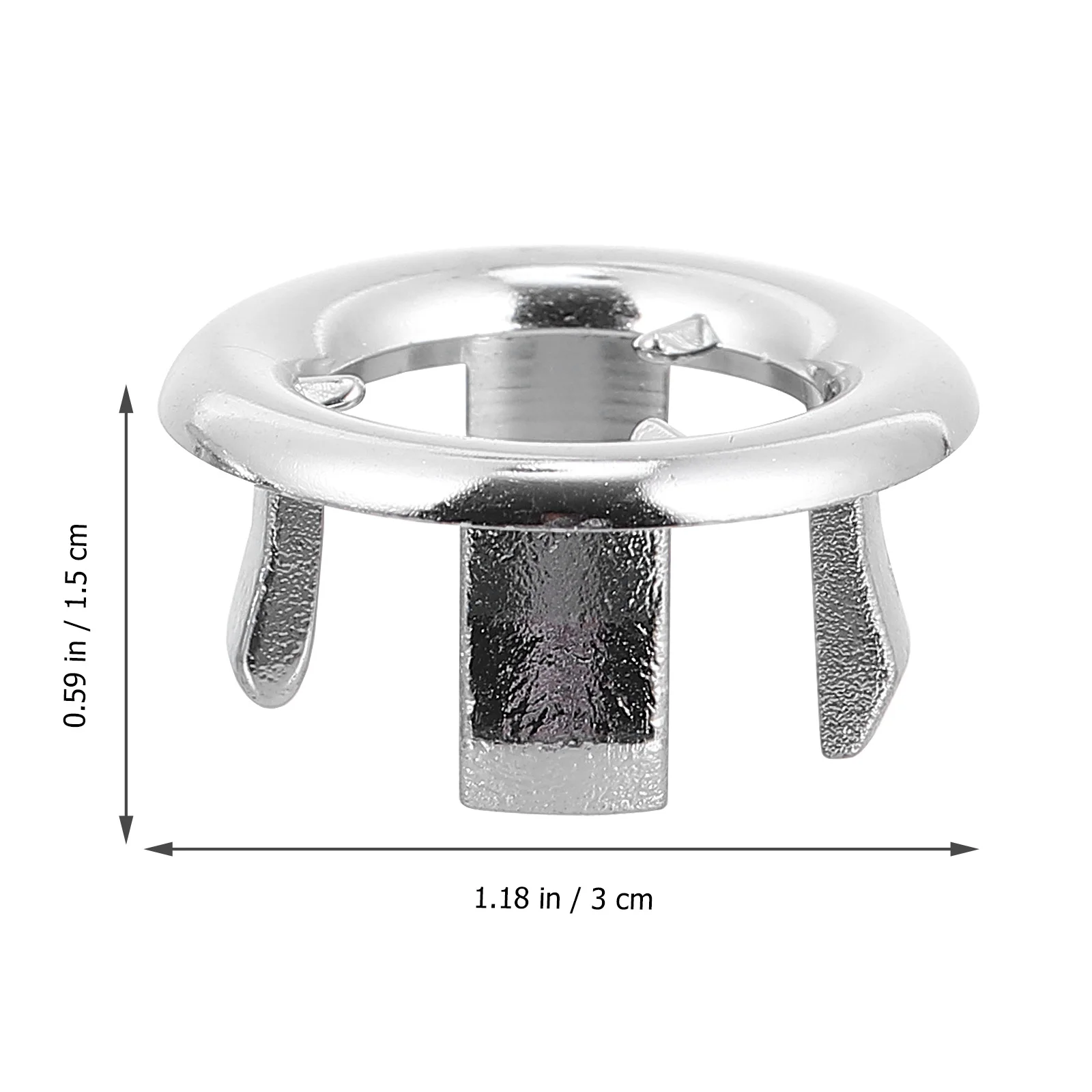 

15Pcs Bathroom Wash Basin Overflow Ring Durable Sink Accessory Easy Install Long Lasting Replacement Sink Overflow Drain Cover