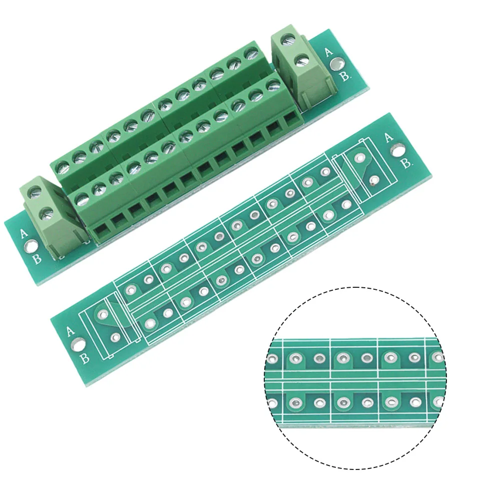 1 Pcs Solderless PCB Adapter Board For Positive Negative Connections Compatible With 5.0mm 7.5mm Pitch Terminal Blocks