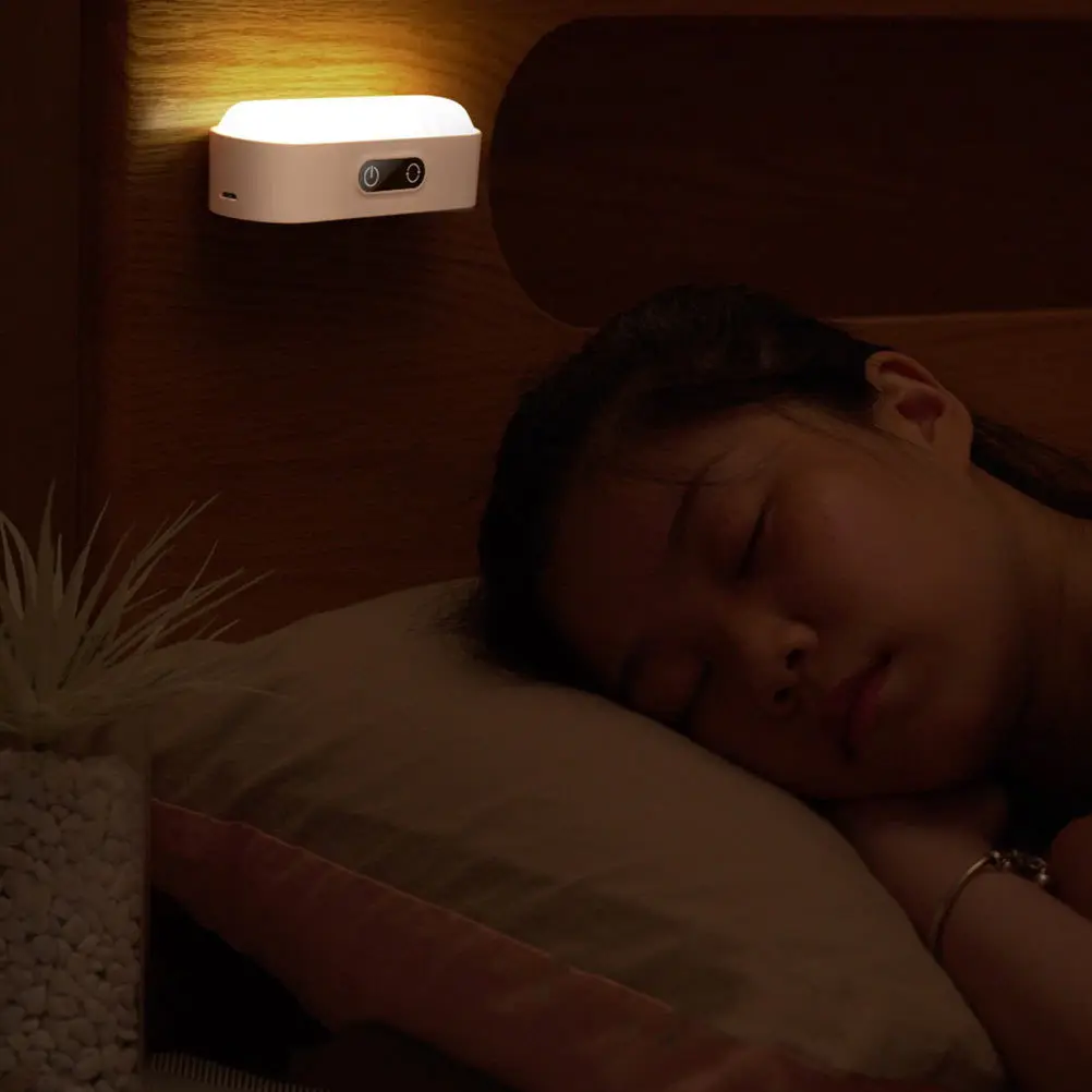 

Touch Dimming Night Light 5 Color Temperature Usb Charging Led Reading Lamp Bedside Decor Magnetic Wall Mount Small Nightlight