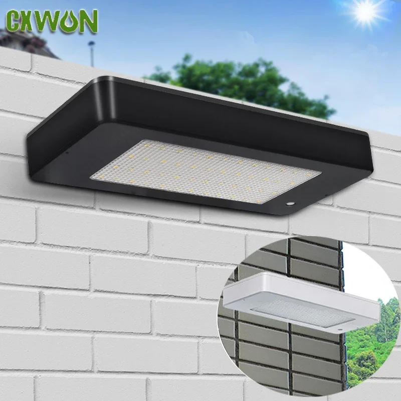 

Solar Wall Lights Outdoor Garden Waterproof Solar Panel Lamp Radar Sensor LED Lights Lighting Security Spotlights for Patio Yard