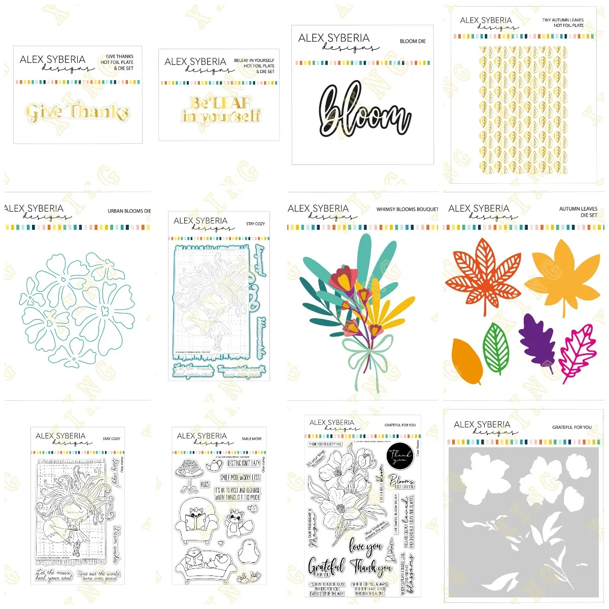 

Metal Cutting Dies Stamps Stencil Hot Foil Autumn Leaves Urban Blooms Embossed Paper Card Album Craft Template Cut Die Stencils