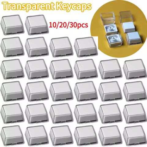 Transparent Keycaps Double-layer Keycaps Removable Paper Clips Custom MX Switch Relegendable Keycap Custom Keyboard Keycaps