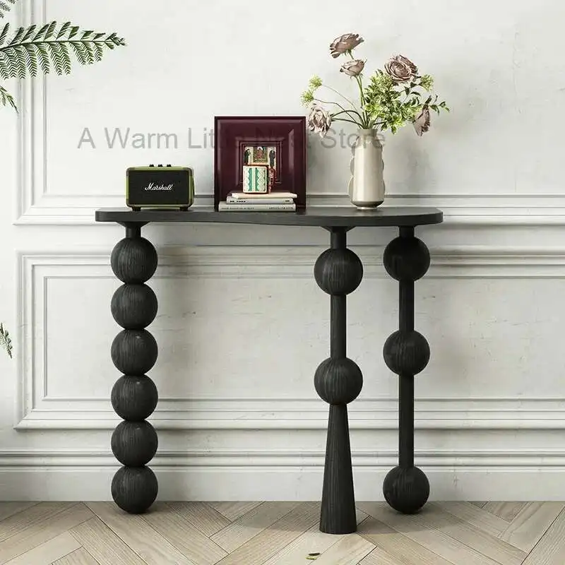 

Wooden Console Table Decor Design Modern Coffee Table Storage Recibidor De Entrada Mueble Consola Madera Living Room Furniture