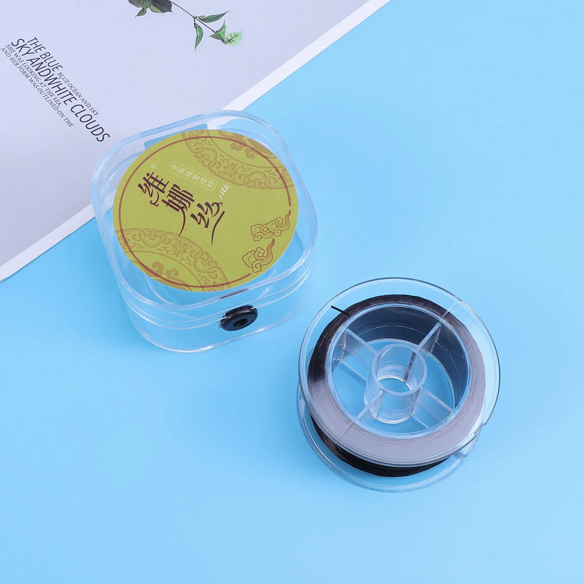 

100M 0.8mm Elastic for Jewelry Making Stretchy Beading Thread Bracelet Necklace String Clear White Craft Cord Storage Roll