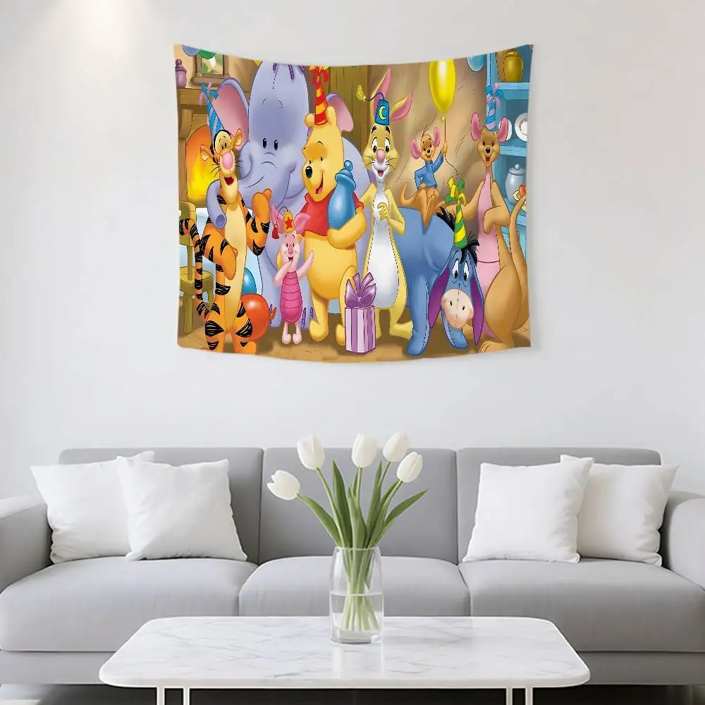 W-Winnies-the P-Poohs Tapestry Customizable Tapestries Of Various Styles,wall Hangings, Celebrity Photo Printing,wall Hangings