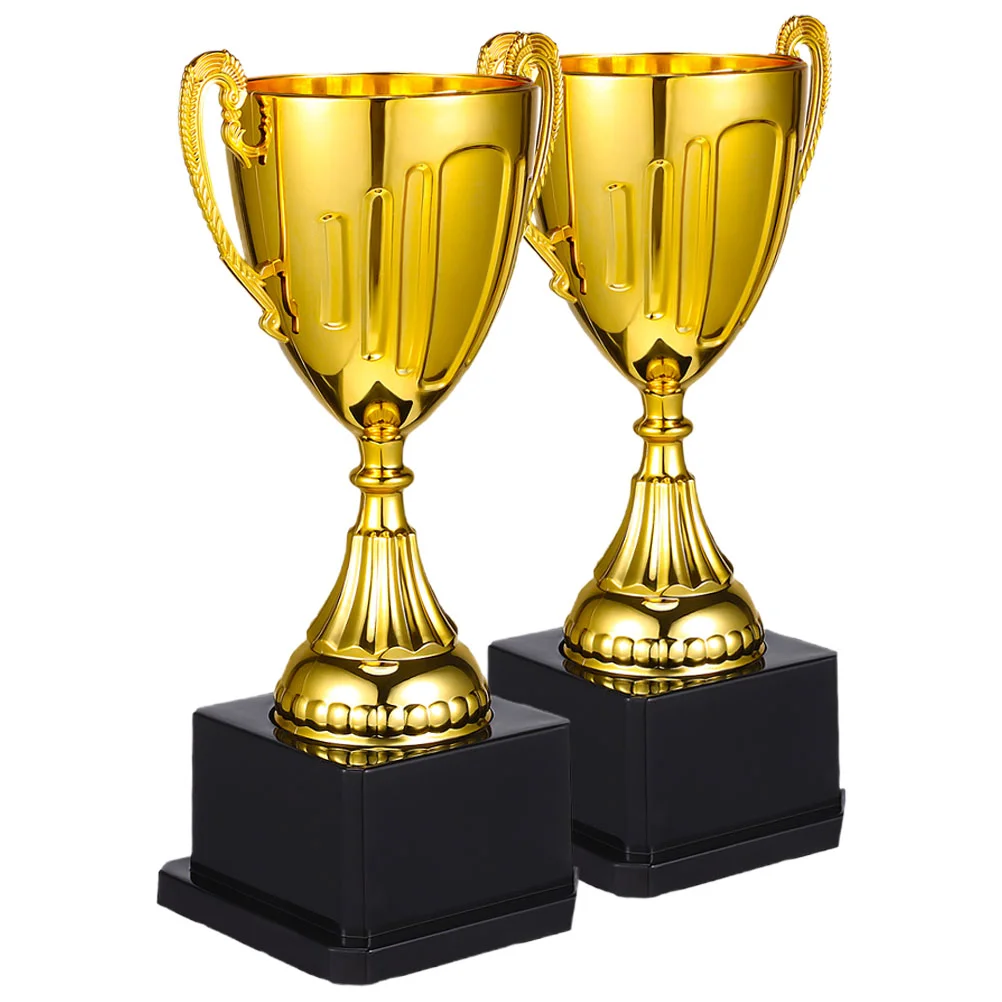 

2 Pcs Mini Trophy Football Cup Award Trophies Kids Competition Awards Party Commemorate Winner Toy