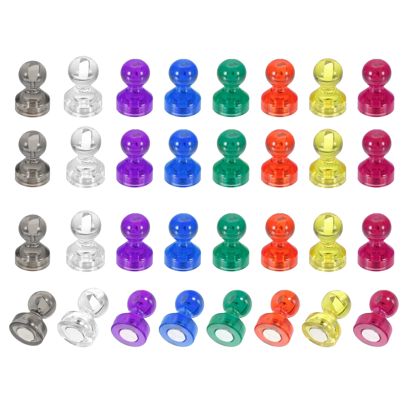 

Набор из 32 магнитных кнопок-гвоздиков: мощные магниты для холодильника, декоративные магниты для маркерной доски, кнопки-гвоздики для холодильника, шкафчика, календаря, офиса