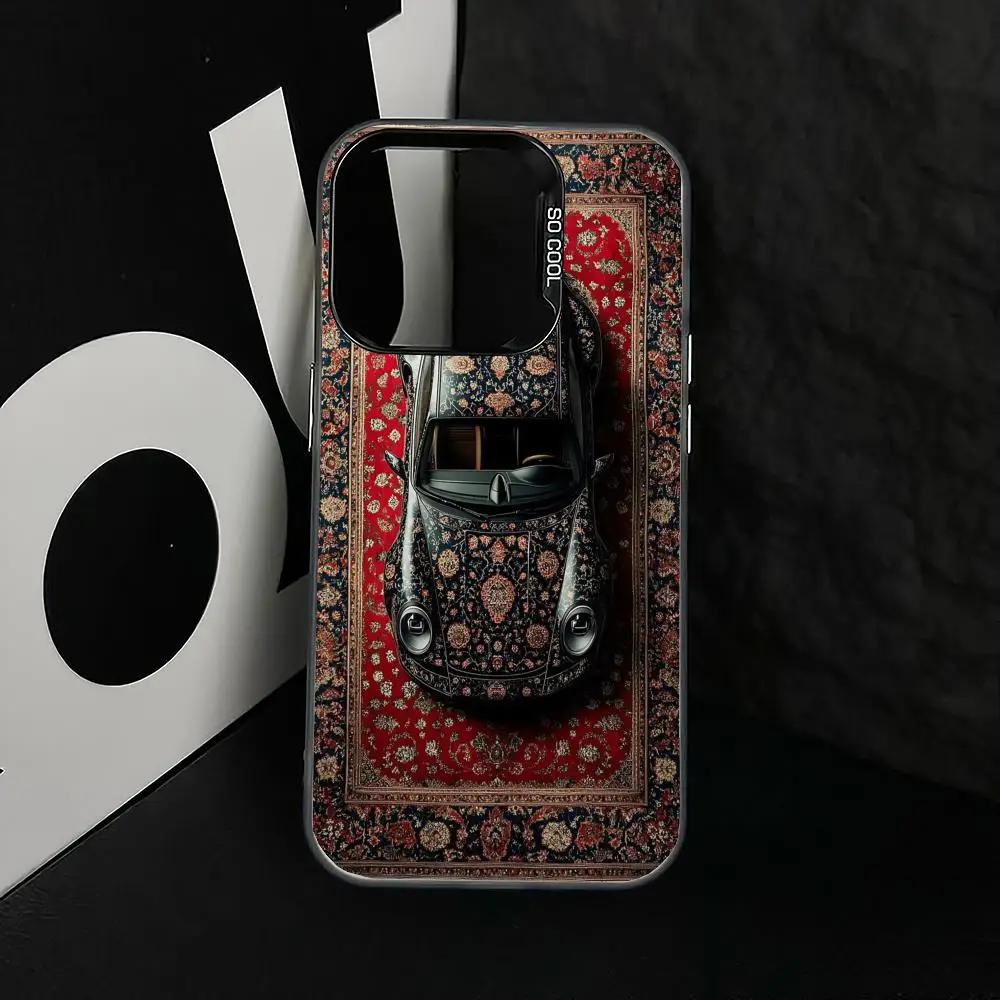 

Persian-style car case for iPhone17 16 15 14 13 12 11 Pro/ Max/Plus shock-proof rear cover anti-fingerprint
