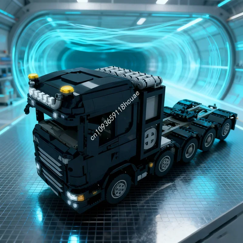 

3937 деталей MOC Custom RC 6 SLT Truck Black, техническая модель, конструктор, рождественский подарок, сборка своими руками, креативная идея, игрушка для детей