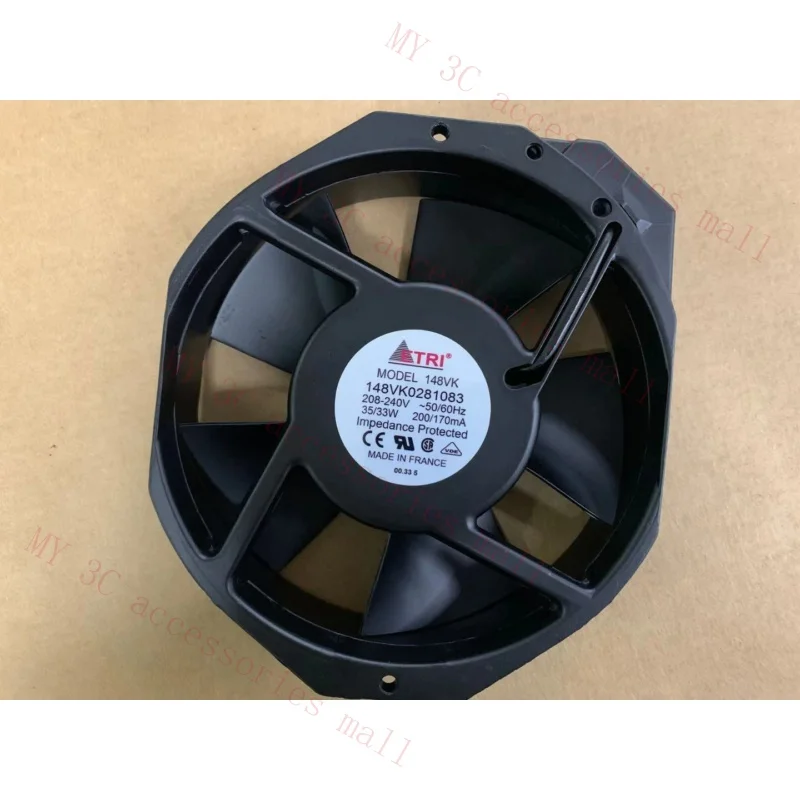 for ETRI 148VK0281083 fan 208-240V 35/33W 200/170mA 172*150*38MM #C1