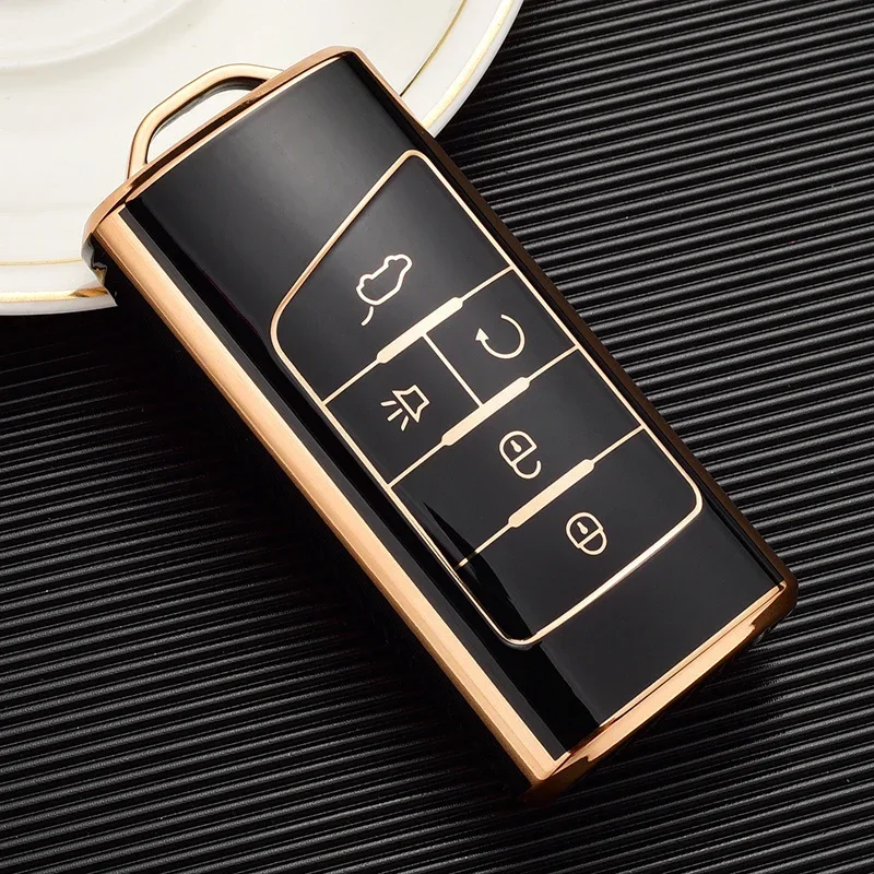 Car Soft New Fashion Remote Key Case Cover Shell Fob For GAC Trumpchi GS4 GM8 GA4 GS5 GS3 Legend GS8 GA3 GA6 SGS7 5 Buttons TPU
