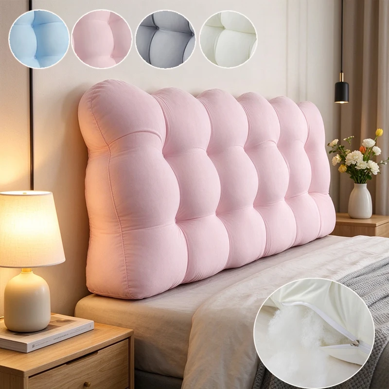 All-Season Snowball Tufted Bed Rest Pillow Cushion Seat Cushion,Large Size Back Support Pad,Suitablefor Reading,BedroomHeadboard