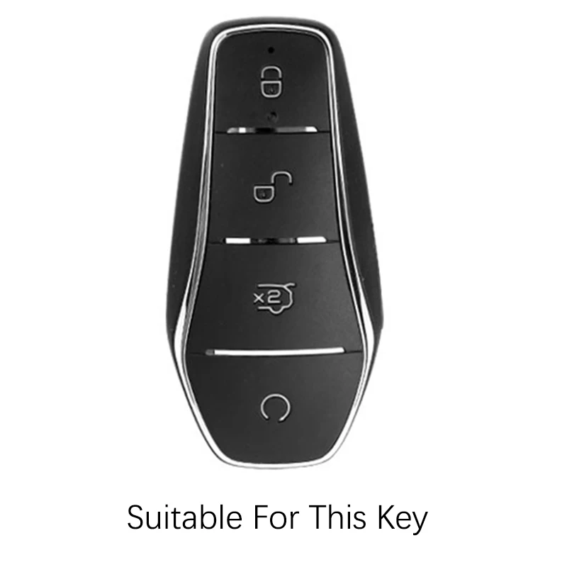 For BYD ATTO 3 Yuan PLUS Key Set Car Interior Matel Key Case Fob Auto Key Bag Protection Key buckle Car accessories