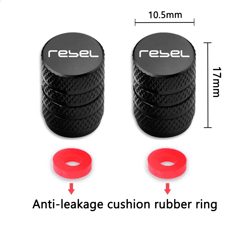 For Honda Rebel 300 Rebel 500 CMX Rebel300 Rebel500 Accessories Motorcycle CNC Aluminum Tire Valve Air Port Stem Cover Caps