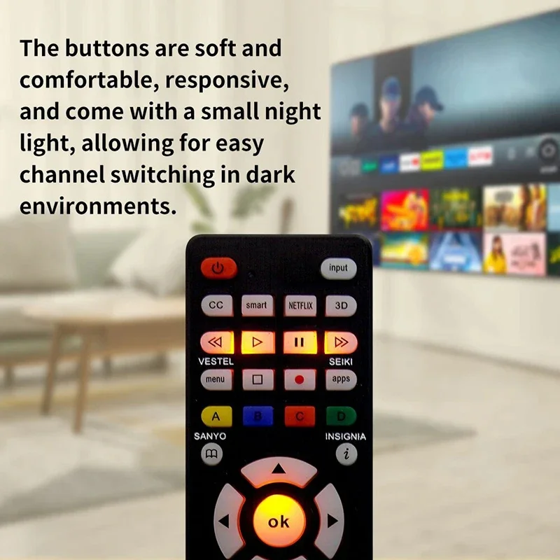 RCG008 Replacement Universal Remote Control For Sony for Samsung for Panasonic ForToshiba For Philips with Light